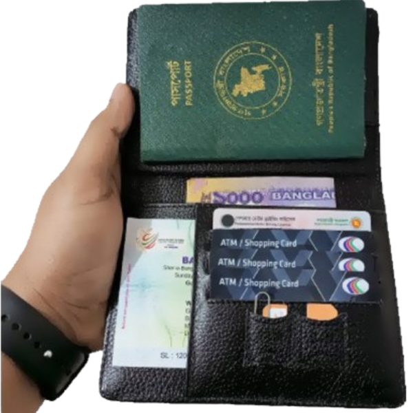 Original Leather Credit Card & Passport Holder